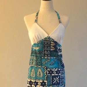 Vintage Hawaiian Maxi Dress